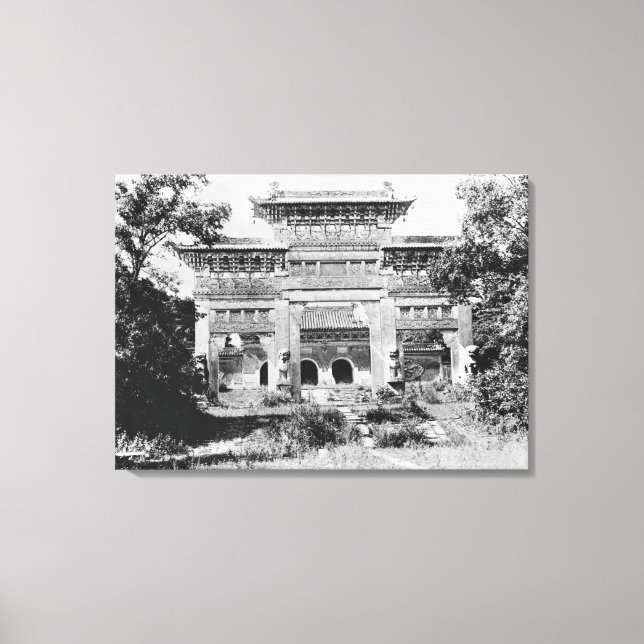 Grav vid kejsaren Qing Taizong Canvastryck (Framsida)