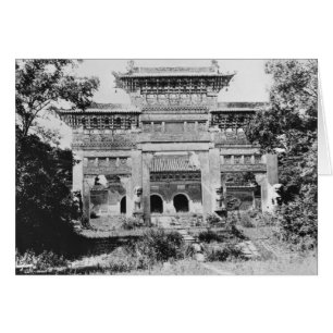 Grav vid kejsaren Qing Taizong Hälsningskort