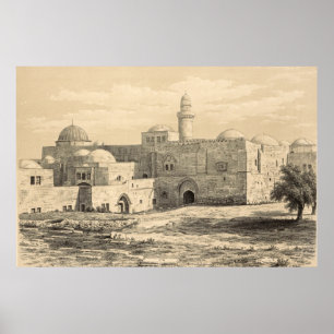 Grav vid Kung David i Jerusalem Poster