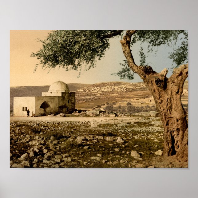 Grav vid Mor Rachel i Betlehem Poster (Framsidan)