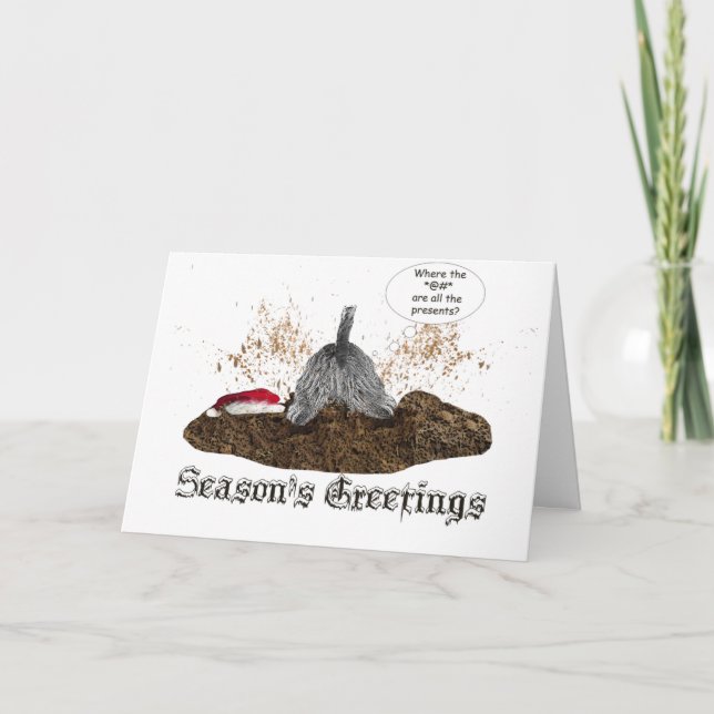 Gräva för jul helgkort (Framsida)