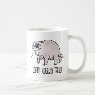 Gräva grisen kaffemugg