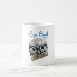 Gräva ugglakonstverk kaffemugg