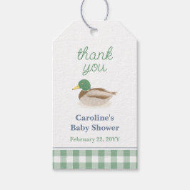Gravand Mallard-ducks Baby Shower Tacksamhetsprese Presentetikett