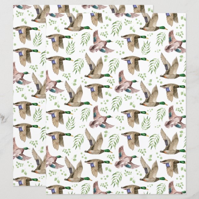 Gravand Scrapbookpapper (Fram/baksida)