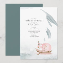 Gravande japansk båt i Moonlight-Möhippan Inbjudningar