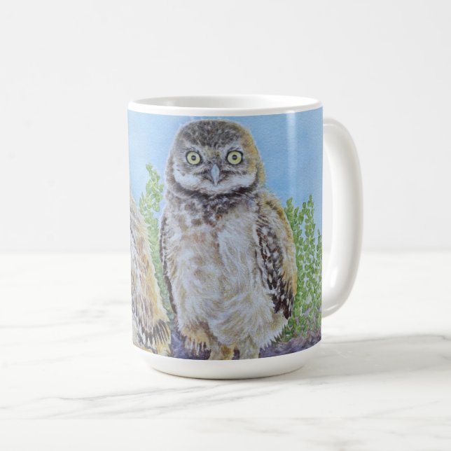 Grävande ugglor kaffemugg (Framsida höger)