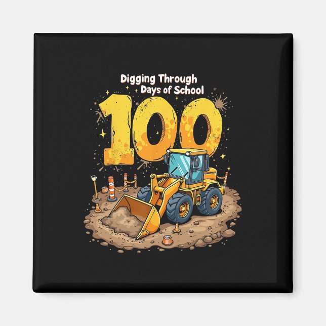 Grävande under 100 dagar av skolbygge Ve Magnet (Framsidan)