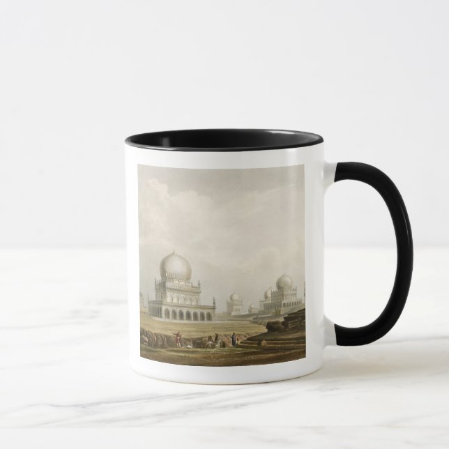 Gravar av kungarna av Golconda i 1813, från Volum Mugg (Höger)