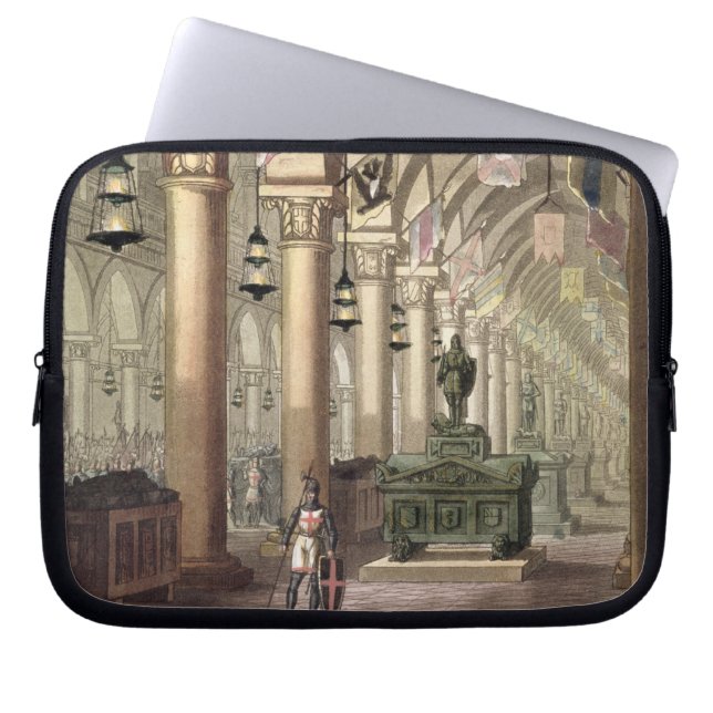 Gravar av riddarna Templar, c.1820-39 (aquatinten) Laptop Sleeve (Framsidan)