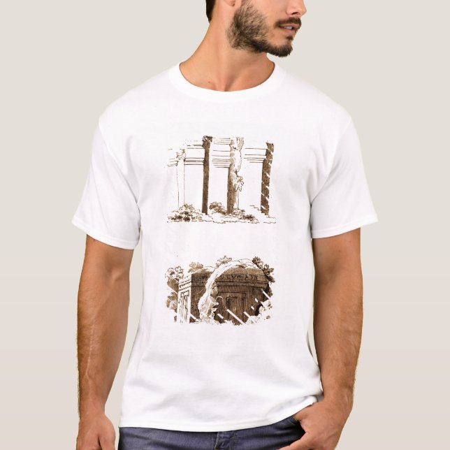 Gravar på den Castel d'Assoen Tee Shirt (Framsida)