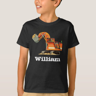 Grävare för lastbil för konstruktion för t-shirt