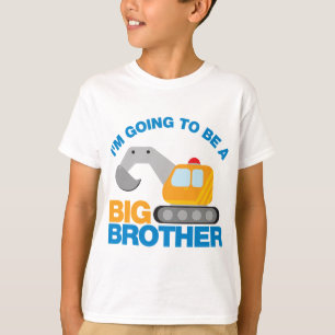 Grävarelastbil som går att vara en storebror t-shirt