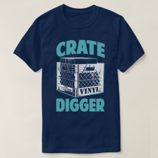Grävaren DJ för lådan för vinylknarkareknarkaren Tee Shirt