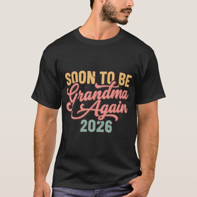 Gravbekännande Snart blir du mormor igen 20 T Shirt (Framsida)