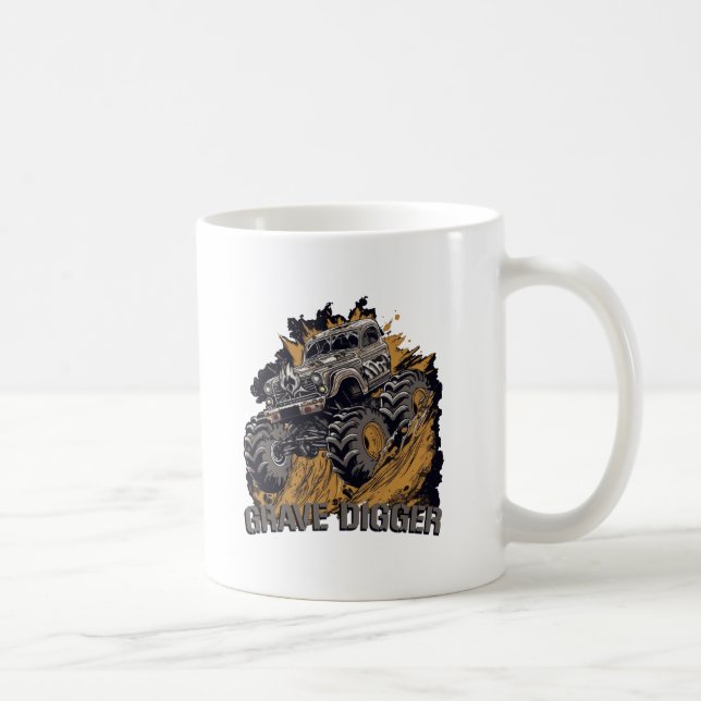 Grave Digger Monster Lastbil Kaffemugg (Höger)