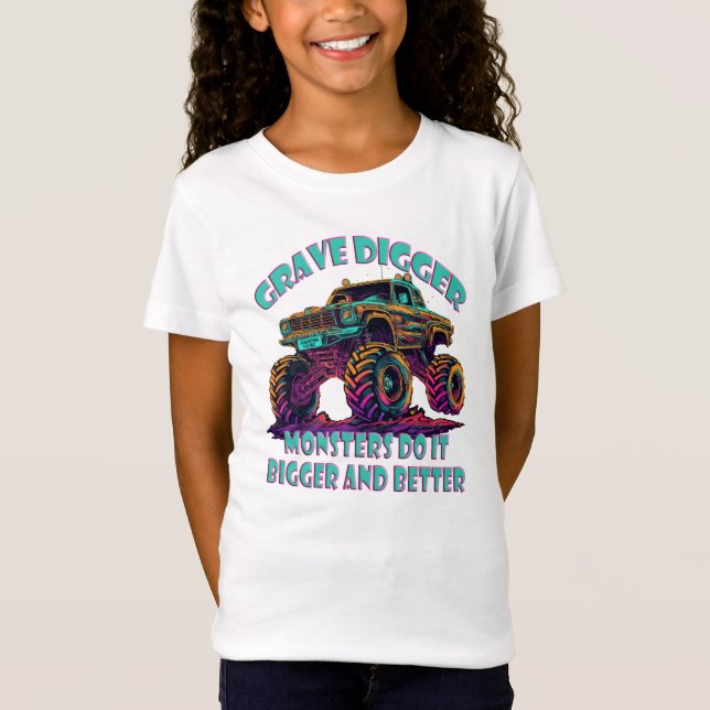Grave Digger, Monsters gör det större och bättre T Shirt (Framsida)