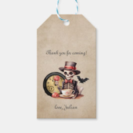 Grave Mistake Gothic Skeleton Halloween Baby Bday Presentetikett