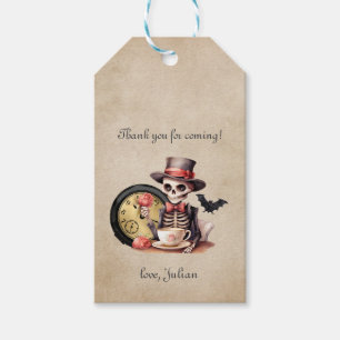 Grave Mistake Gothic Skeleton Halloween Baby Bday Presentetikett