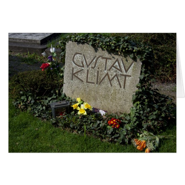 Grave of Gustav Klimt Hälsningskort (Framsidan Horizontal)