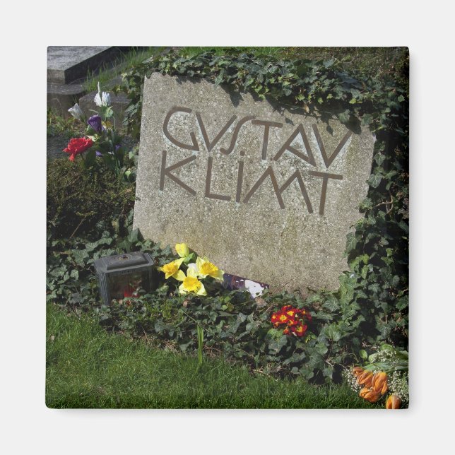 Grave of Gustav Klimt Magnet (Framsidan)