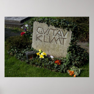 Grave of Gustav Klimt Poster