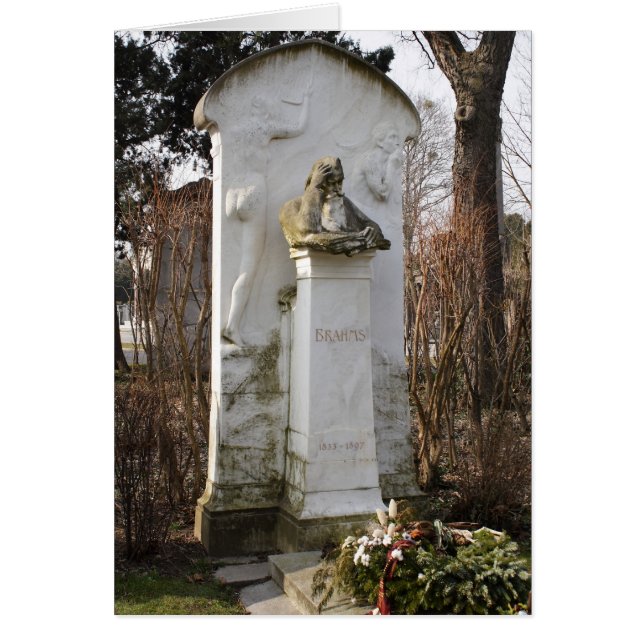 Grave of Johannes Brahms Hälsningskort (Framsidan)