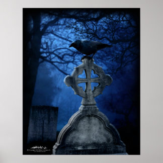 Grave Raven 16 x 20 Poster