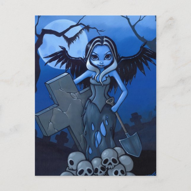 "Gravedigger" vykort (Framsida)