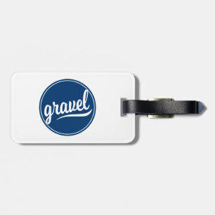 Gravel Cycling Blue Logotyp Bagagebricka