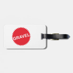 Gravel Cycling Red Logotyp Bagagebricka