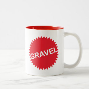 Gravel Cycling Red Logotyp Två-Tonad Mugg