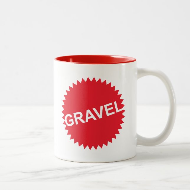 Gravel Cycling Red Logotyp Två-Tonad Mugg (Höger)
