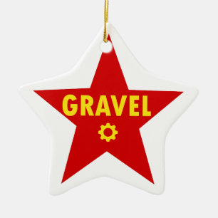 Gravel Cycling Star Julgransprydnad Keramik