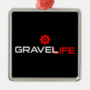 Gravel Life Cycling Julgransprydnad Metall