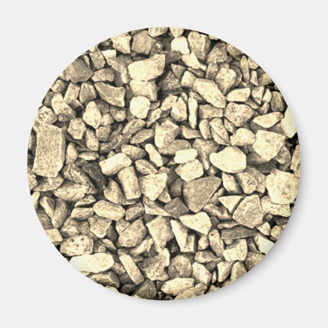 Gravel sten struktur mönster magnet (Framsidan)