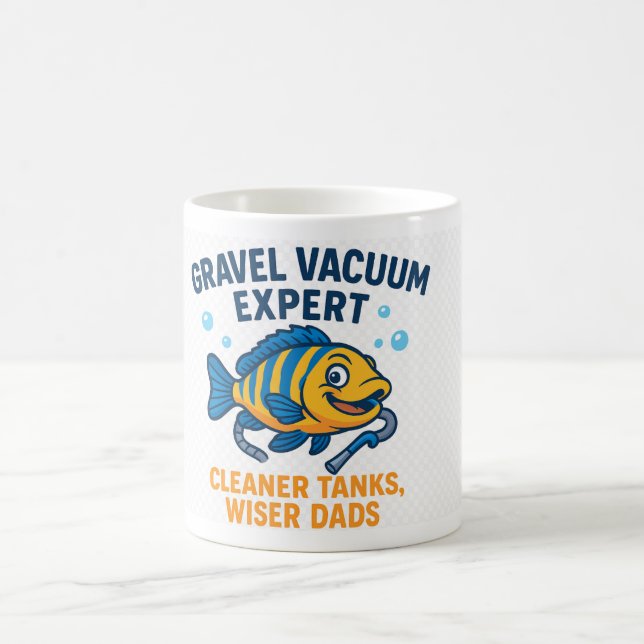 Gravel Vacuum Expert - Funny Fishkeeper Coffee Mug Magisk Mugg (Center)