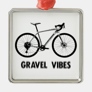 Gravel Vibes Cycling Julgransprydnad Metall