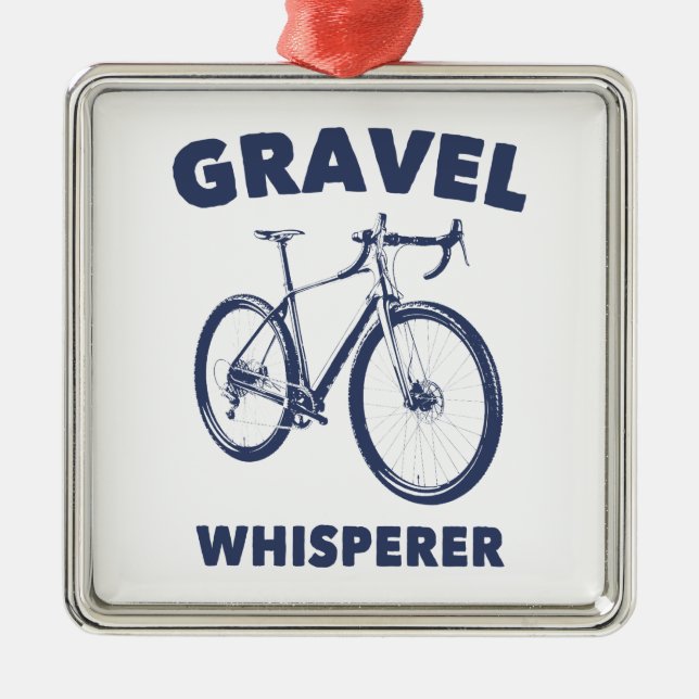 Gravel Whisperer Julgransprydnad Metall (Framsidan)