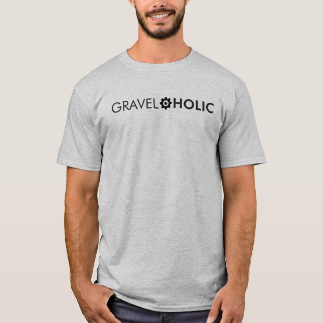GravelaholGravel Cycling T Shirt (Framsida)