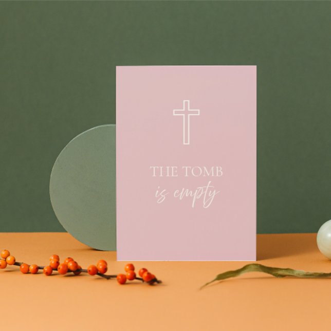 Graven är tom kristen påskkort helgkort (Christian Easter Card )