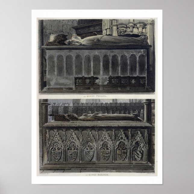 Graven Drottning Philippa och Queen Eleanor, pla Poster (Framsidan)