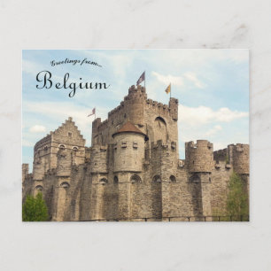 Gravensteen slottet i Gent Belgien Vykort