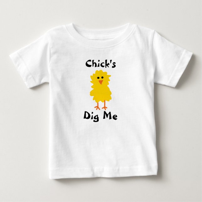 "Gräver chicken mig" T-tröja T-shirt (Framsida)