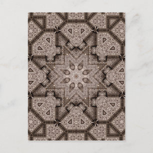 graverad arabesque vykort