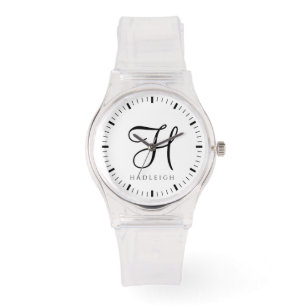 Graverad damklocka armbandsur