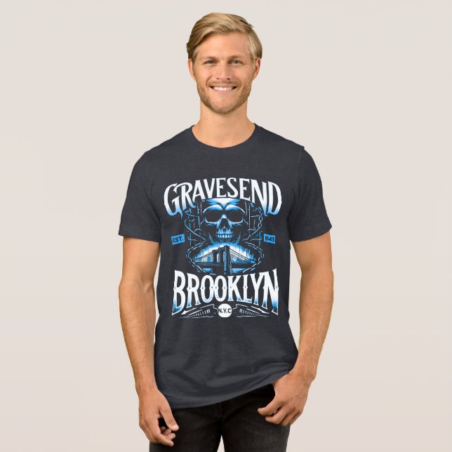 Gravesend Brooklyn NYC T-Shirt (Framsida Full)