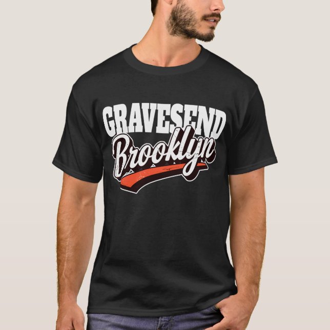 Gravesend Brooklyn  T Shirt (Framsida)
