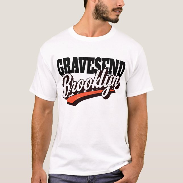 Gravesend Brooklyn  T Shirt (Framsida)
