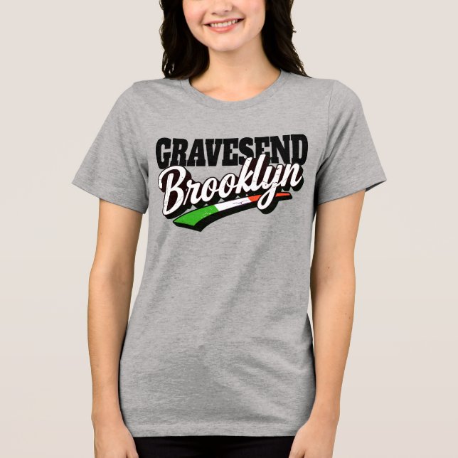 Gravesend Brooklyn  Tri-Blend Shirt T Shirt (Framsida)
